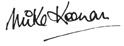 Mike Keenan Signature