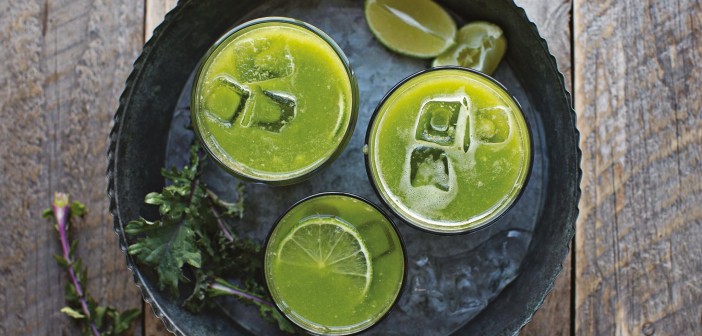 February 2016 - Cookery - Issue 248 - Avocado, Cucumber, Spinach, Kale, Pineapple and Coconut Juice