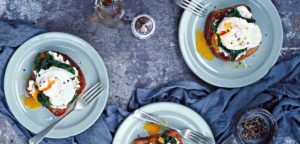July 2016 - Cookery - Poached Eggs, Goat’s Cheese & Spinach on Toast - Issue 253