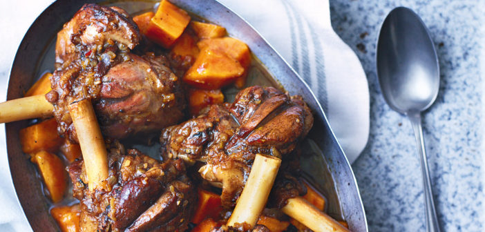 October 2016 - Cookery - Slow-roasted Lamb Shanks with Creamy Ginger Potatoes - Issue 256