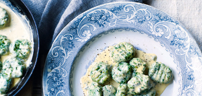 November 2016 - Cookery - Tarragon Potato Dumplings with Cashel Blue Sauce & Wild Mushrooms - Issue 257