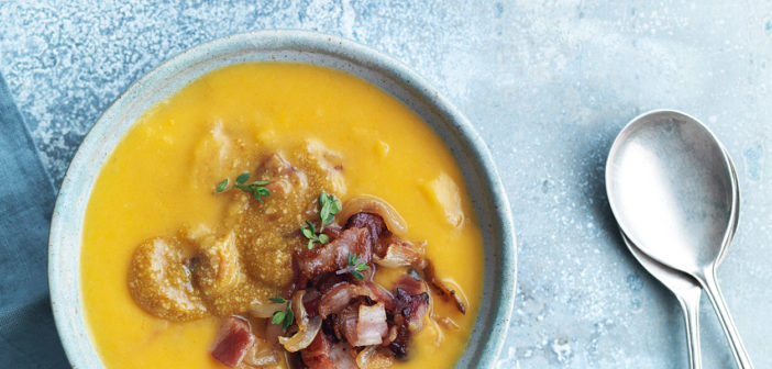 Bacon and Sweet Potato Soup with Almond Butter - Issue 272