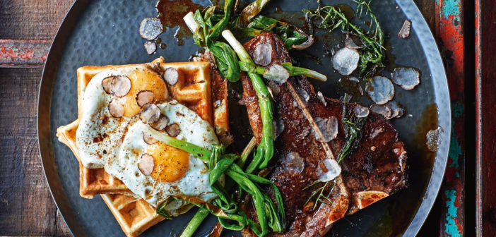 Cookery - T-Bone Steak & Potato Waffles - Issue 274