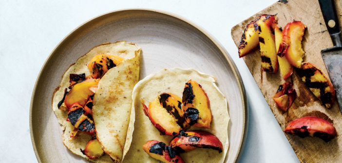 Cookery - Grilled Peaches with Cardamom Crepes