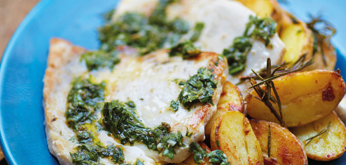 March 2019 - Cookery - Swordfish Steaks and Sautéed Potatoes with Gremolata - Issue 285