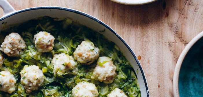 June 2019 - Cookery - White fish dumplings with courgette and tarragon stew - Issue 288