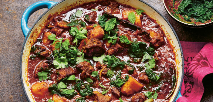 July/August 2020 - Cookery - Gosht Aloo Saag Masala - Issue 300