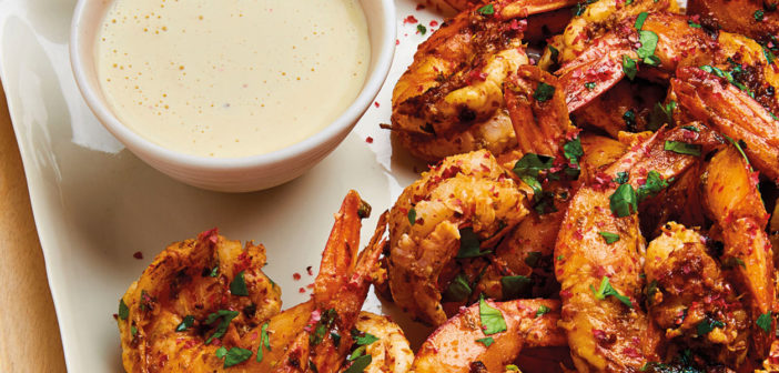 October 2020 - Cookery - Salt and Pink Pepper Prawns with Lime Mayonnaise - Issue 302