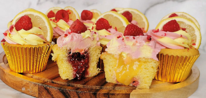 Lemon & Raspberry Cupcakes