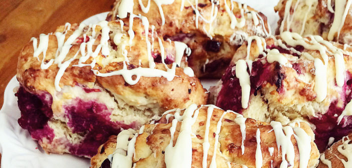 Raspberry and White Chocolate Scones