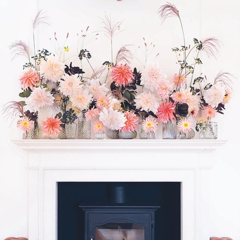 Fireplace Flowers