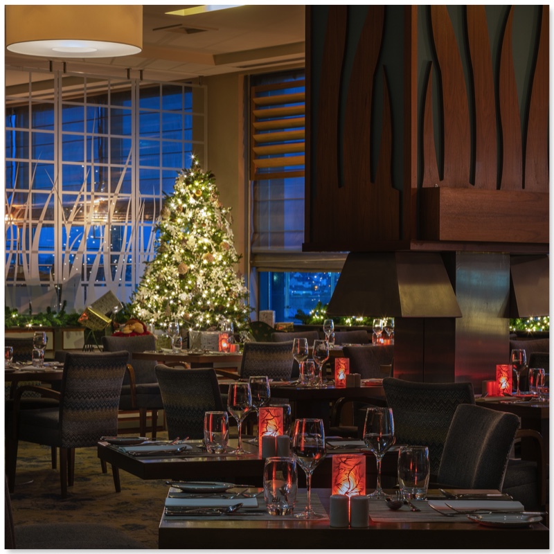 Inside the Galmont Hotel & Spa at Christmas