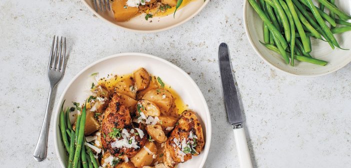 Garlic Parmesan Chicken with Potatoes