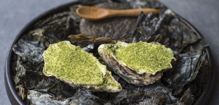 Oyster with Seaweed and Sea Herbs