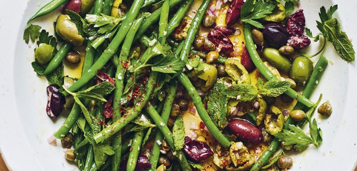 Crushed Olive and Green Bean Salad